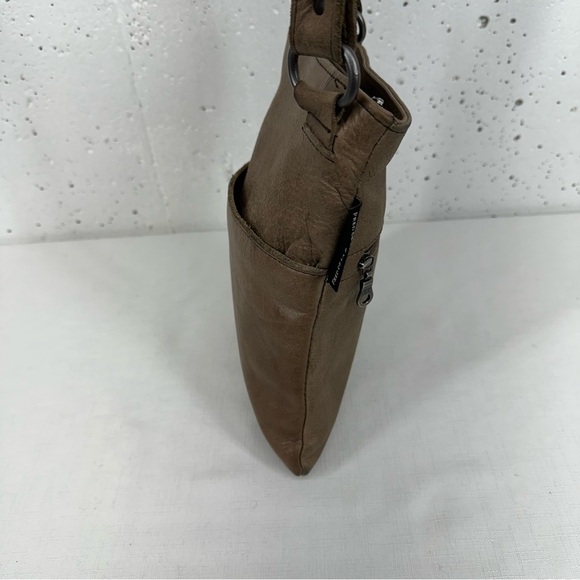 Fred De La Bretoniere Brown Distressed Leather Crossbody Bag Purse - Picture 5 of 17